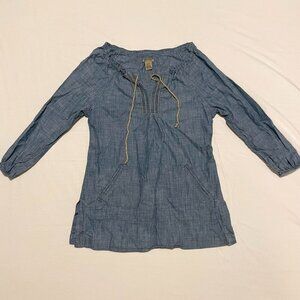 Ruff Hewn Womens Size Small 4/6 Top 3/4 Length Sleeve
